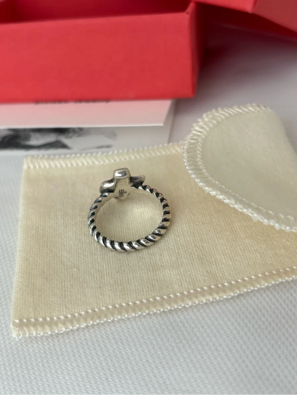 Retired James Avery | Sterling Silver Texas Ring Twisted Rope